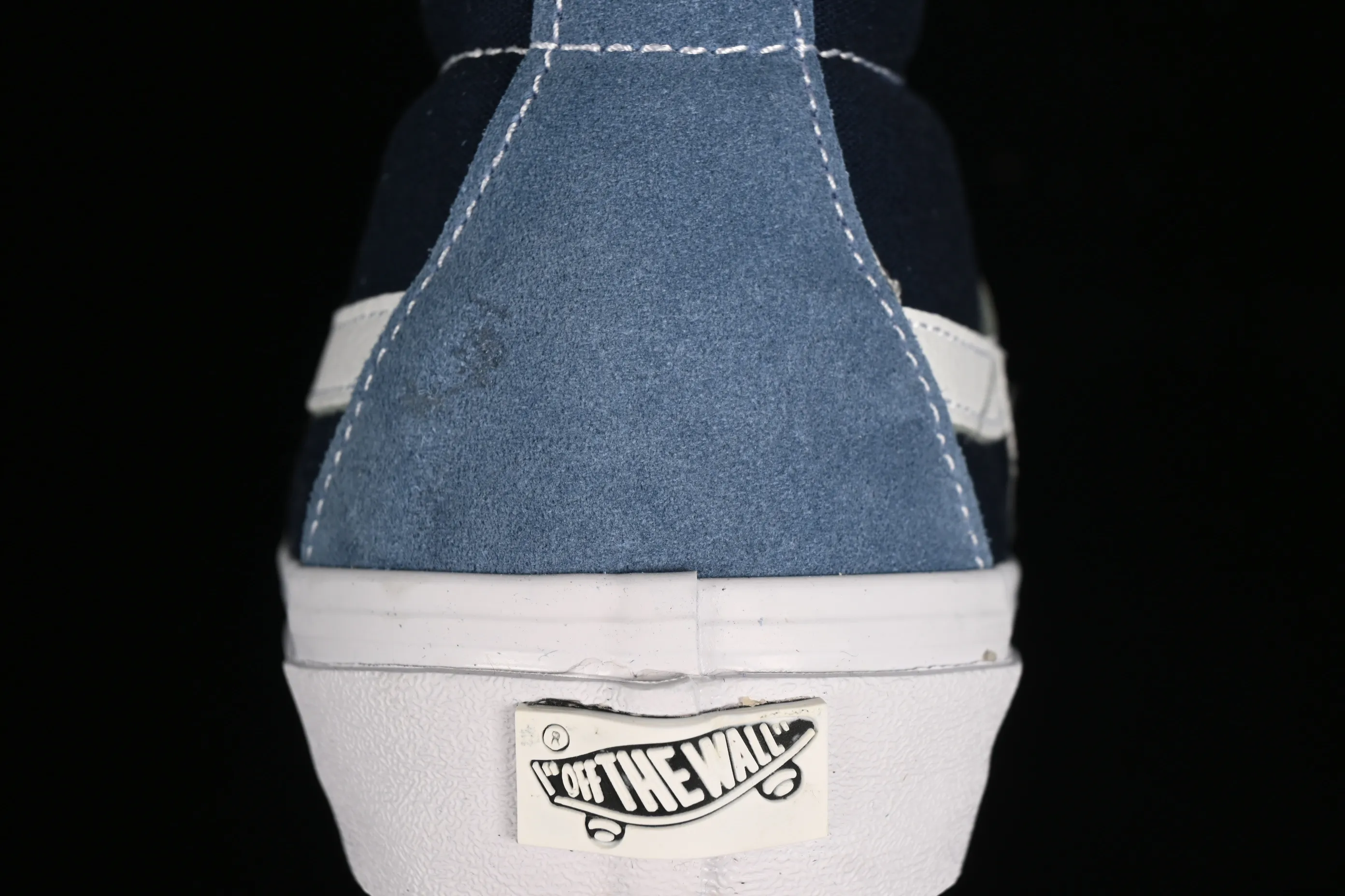 All categories Vans Vans series Vans Mid Vans Sk8-Mid Reissue 83 high-end branch blue stitching suede casual retro skateboard shoes VN000CQQDWR